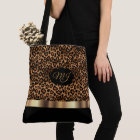Monogram Brown Leopard Pattern
