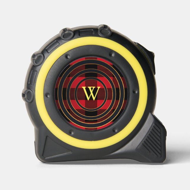 Monogram Buffalo Plaid Black Red Yellow 1 (Front)