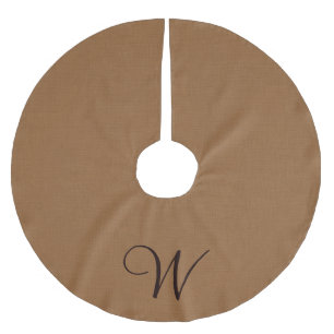 Monogram Burlap Tree Skirt