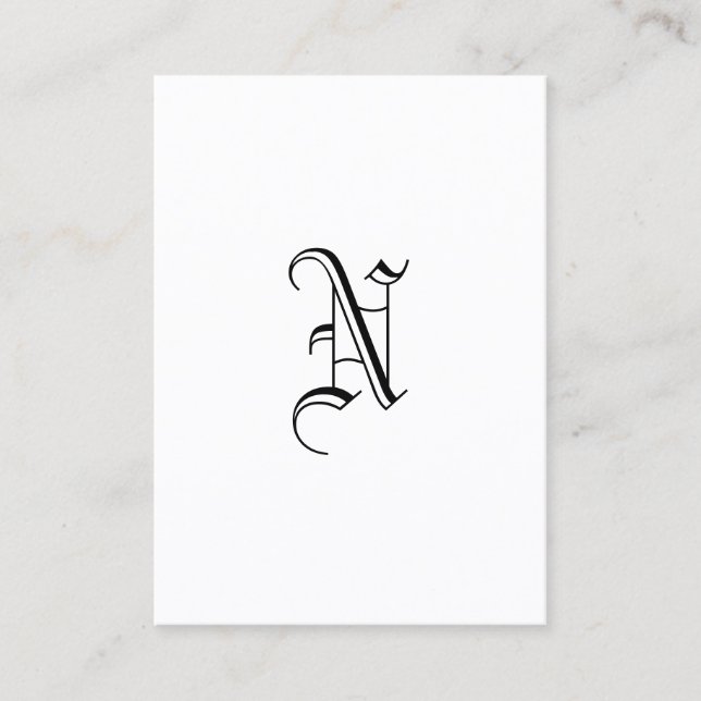 Monogram Business Card (Front)