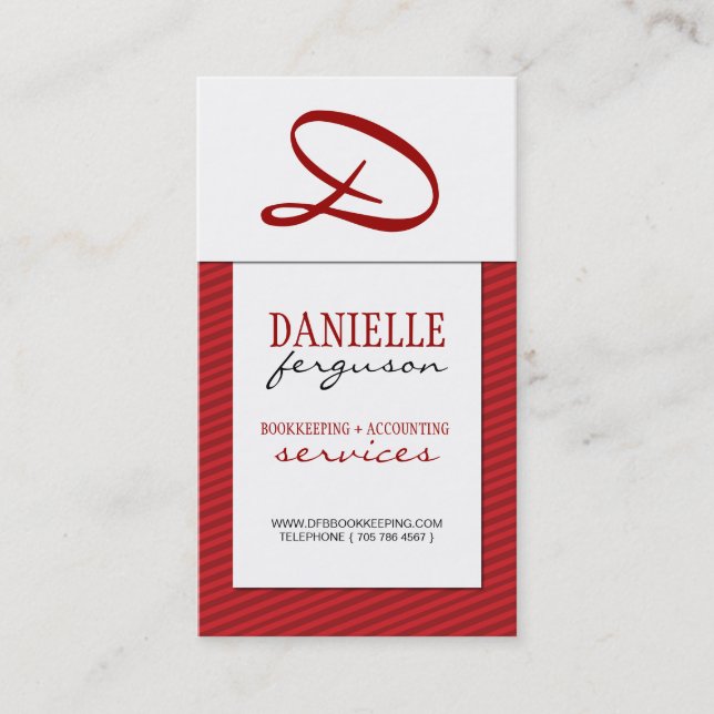 Monogram Business Card (Front)