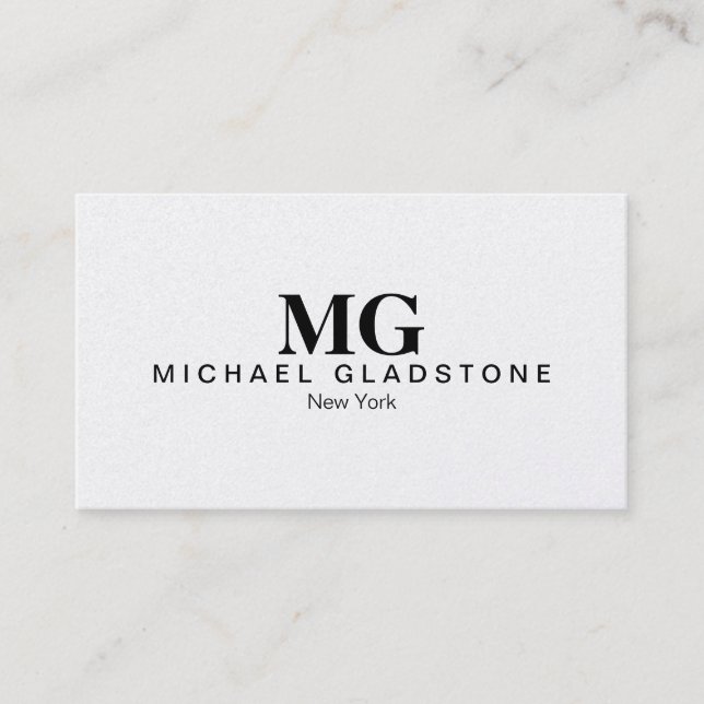 Monogram Business Card (Front)