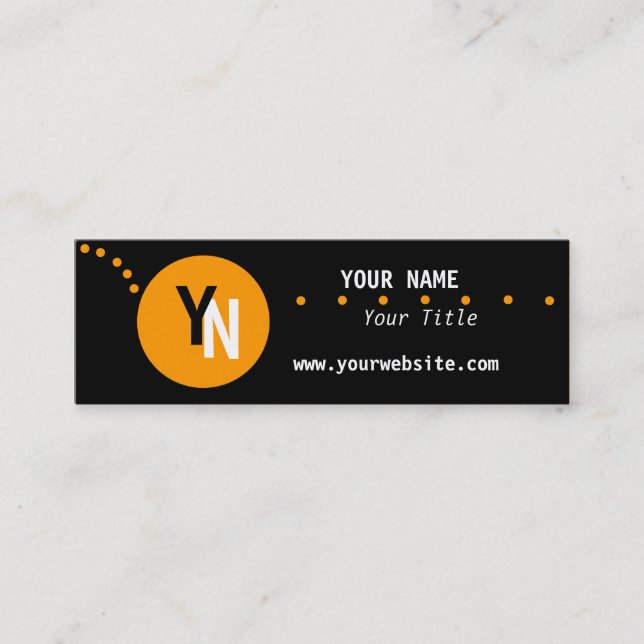 Monogram Business Card Template (Front)