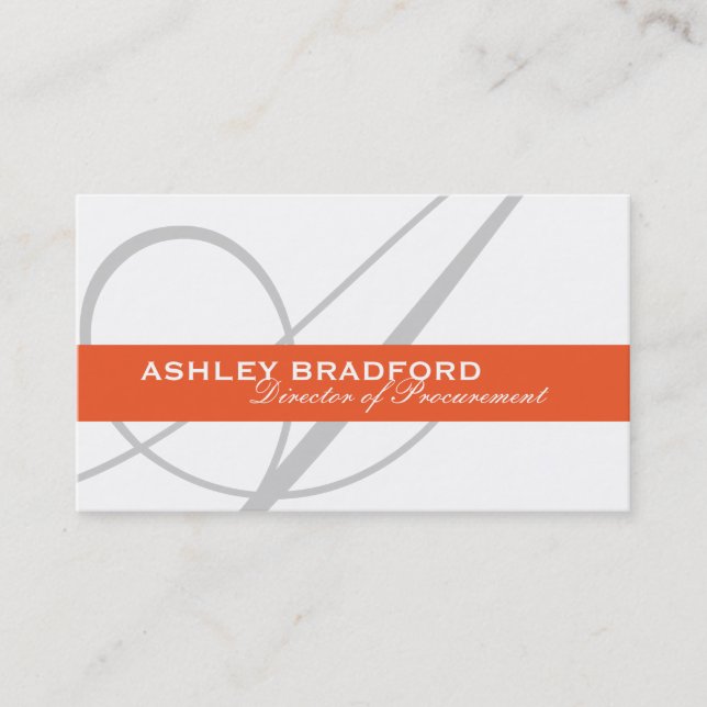 Monogram Business Cards (Front)