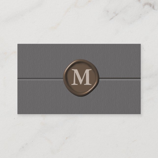 monogram Business Cards - Customised (Front)