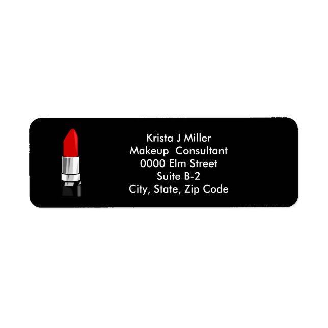 Monogram Business/Personal  Address Label Return Address Label (Front)