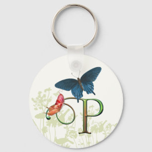 Monogram Butterfly Fantasy P Key Ring