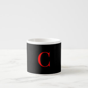 Monogram C Black Espresso Cup