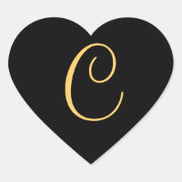 Monogram C, gold coloured initial C