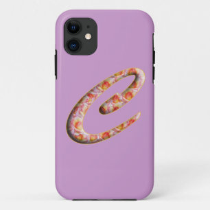 Monogram C in Roses Pattern Iphone 5 Case
