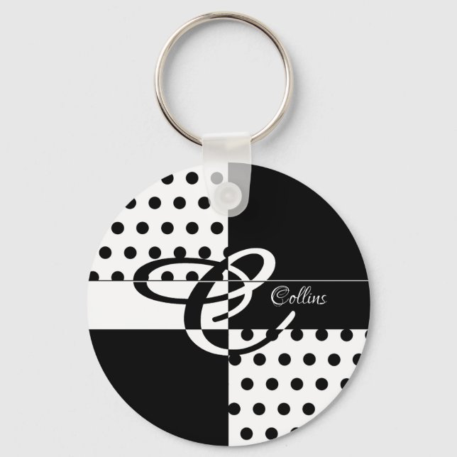 Monogram C Key Ring (Front)