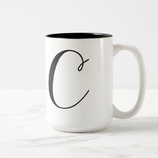 Monogram-C Two-Tone Coffee Mug