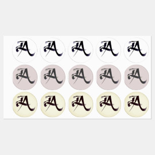 Monogram Calligraphy Letter “A” in 3 Styles.