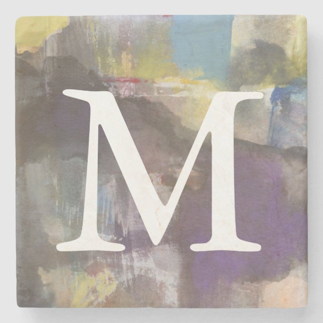 Monogram | Calm Interlude Stone Coaster (Front)