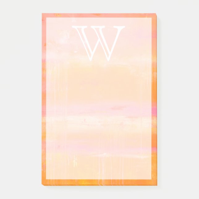 Monogram | Caribbean Sky Post-it Notes (Front)