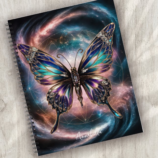 Monogram Celestial Butterfly Notebook (Creator Uploaded)