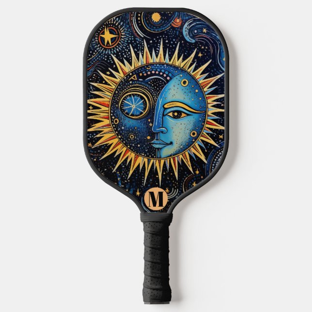 Monogram Celestial Solar System Showcase  Pickleball Paddle (Front)