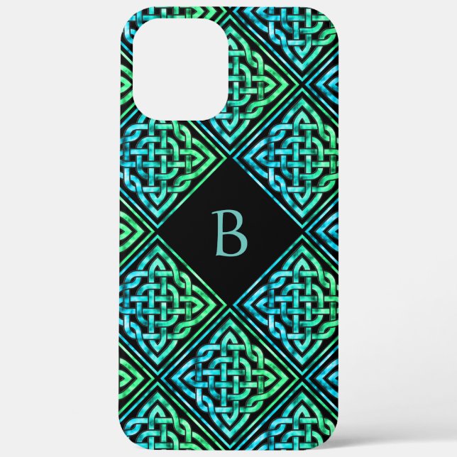 Monogram Celtic Knot iPhone 12 Pro Max Case (Back)