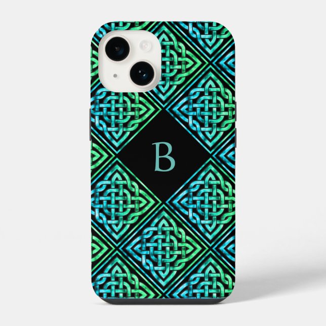 Monogram Celtic Knot iPhone 14 Case (Back)
