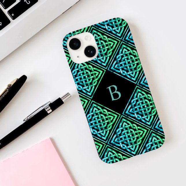 Monogram Celtic Knot iPhone 14 Case (Creator Uploaded)