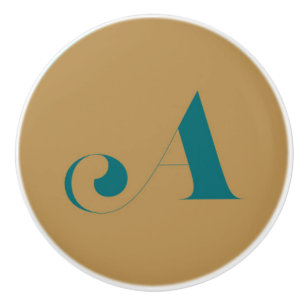 Monogram Ceramic Knob