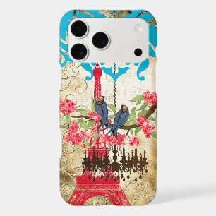 Monogram Cherry Blossom  Bird Chandelier iPhone