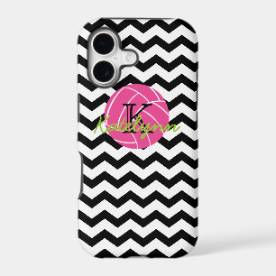 Monogram Chevron Zigzag Volleyball iPhone 5 Case