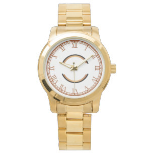  Monogram Chic Unisex Oversized Gold  Watch