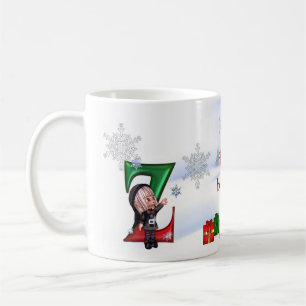 Monogram Christmas Cup Z