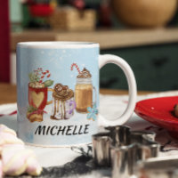 Monogram Christmas hot Cocoa Chocolate name