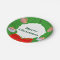 Monogram Christmas Wreath Paper Plates 7"