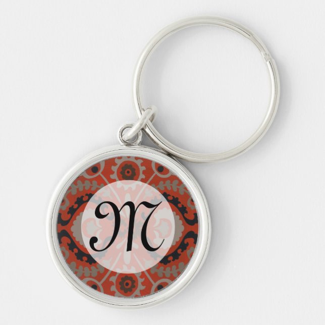 Monogram | Cinnabar Suzani I Key Ring (Front)