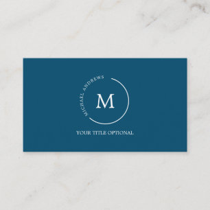 Monogram Circle Business Card