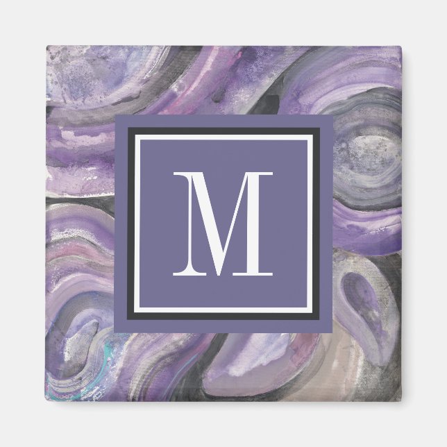 Monogram | Circle Rain Magnet (Front)