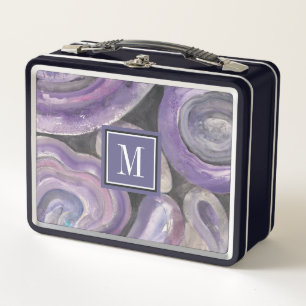 Monogram   Circle Rain Metal Lunch Box