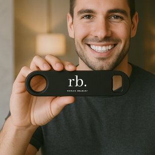 Monogram Classic Elegant Minimal Black and White