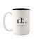 Monogram Classic Elegant Minimal Black and White