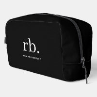 Monogram Classic Elegant Minimal Black and White