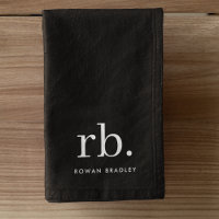 Monogram Classic Elegant Minimal Black and White