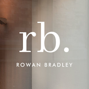 Monogram Classic Elegant Modern Minimal Nameplate