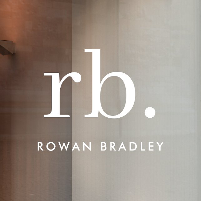 Monogram Classic Elegant Modern Minimal Nameplate (Creator Uploaded)