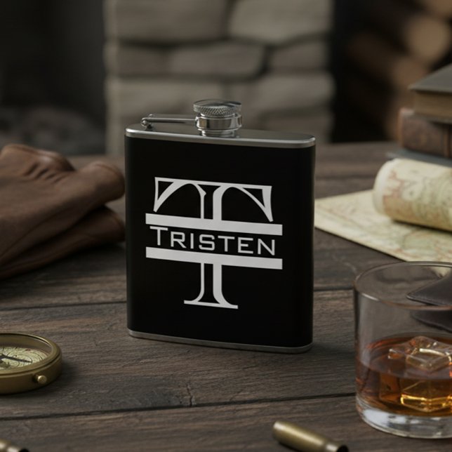 Monogram Classic Initial Modern Hip Flask (Creator Uploaded)