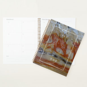 Monogram   Close Up Of Petrified Wood Planner