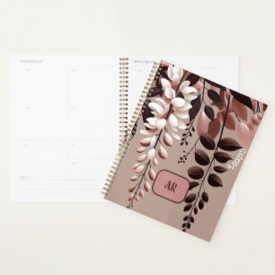 Monogram Cocoa Rose Wisteria Harmony Planner