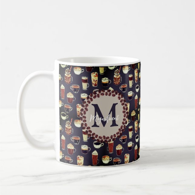 Monogram Coffee Lover Mug (Left)