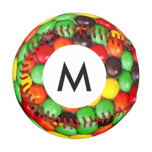Monogram Colourful candies Baseball