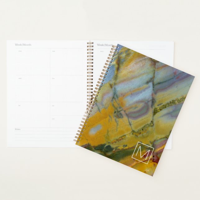 Monogram | Colourful Crayola Jasper Planner (Display)