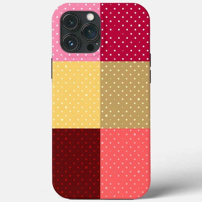 Monogram Colourful Dots Stylish Case-Mate iPhone Case (Back)