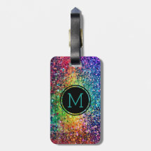 Monogram Colourful Glitter Texture