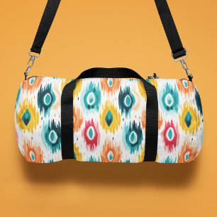 Monogram Colourful Tribal Abstract Pattern Duffle Bag